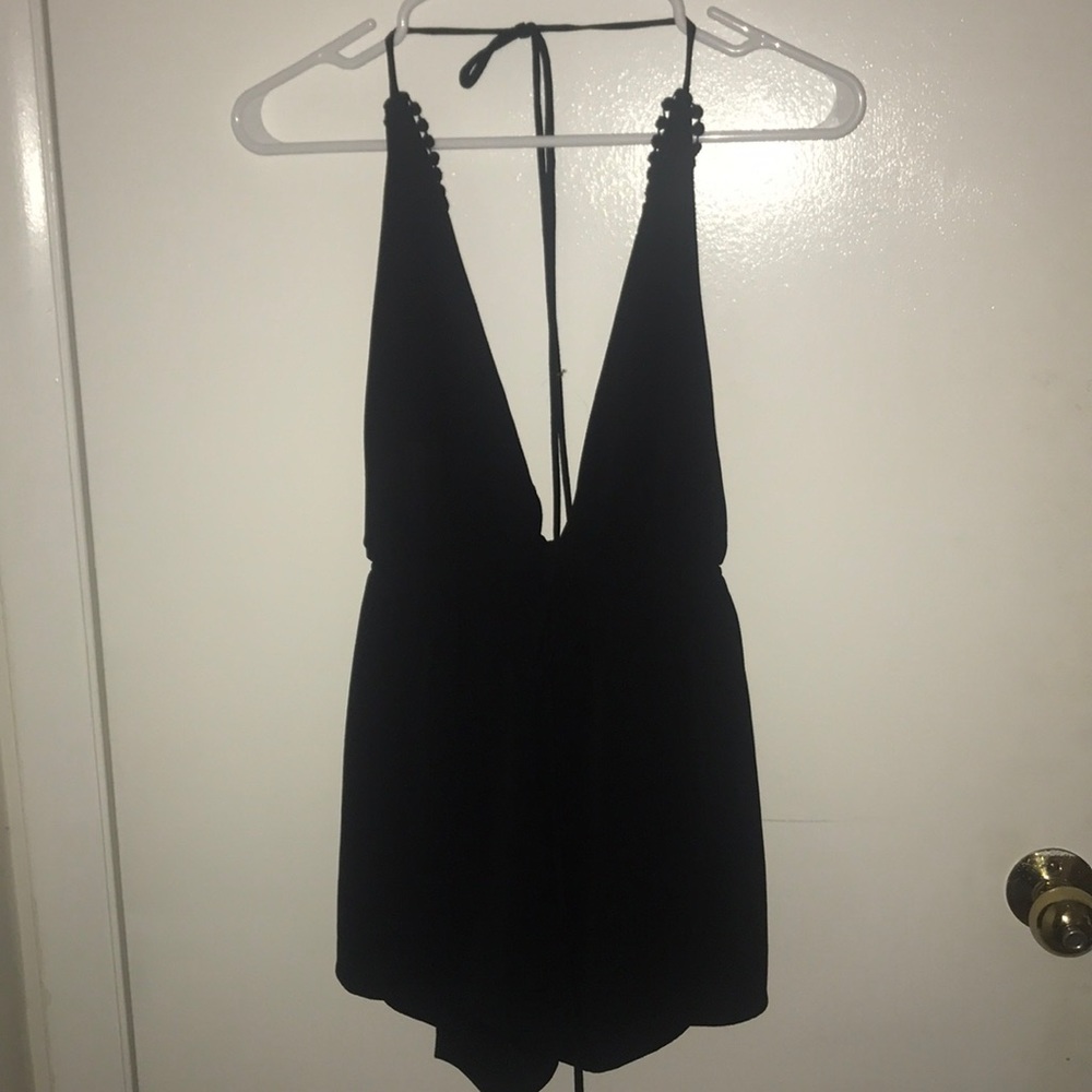 Forever 21 halter backless romper